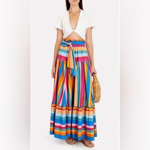 Farm Rio striped skirt M NWT